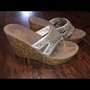 Maurice’s Rhinestone and Beaded Wedges